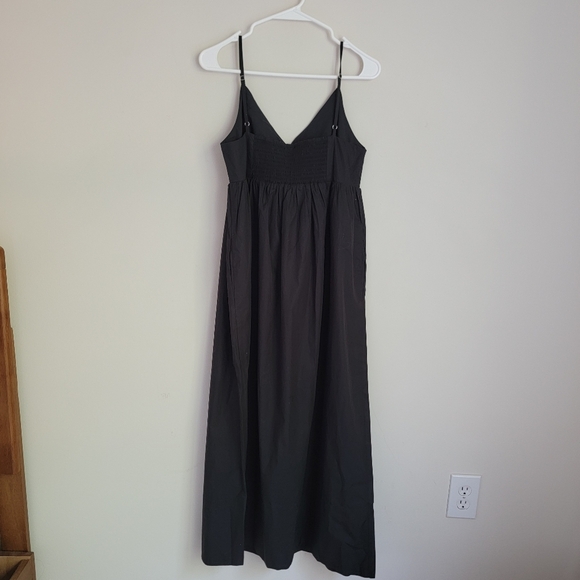 (sold) NWT Quince 100% Organic Cotton Sleeveless Maxi Dress, Black S - Picture 4 of 9